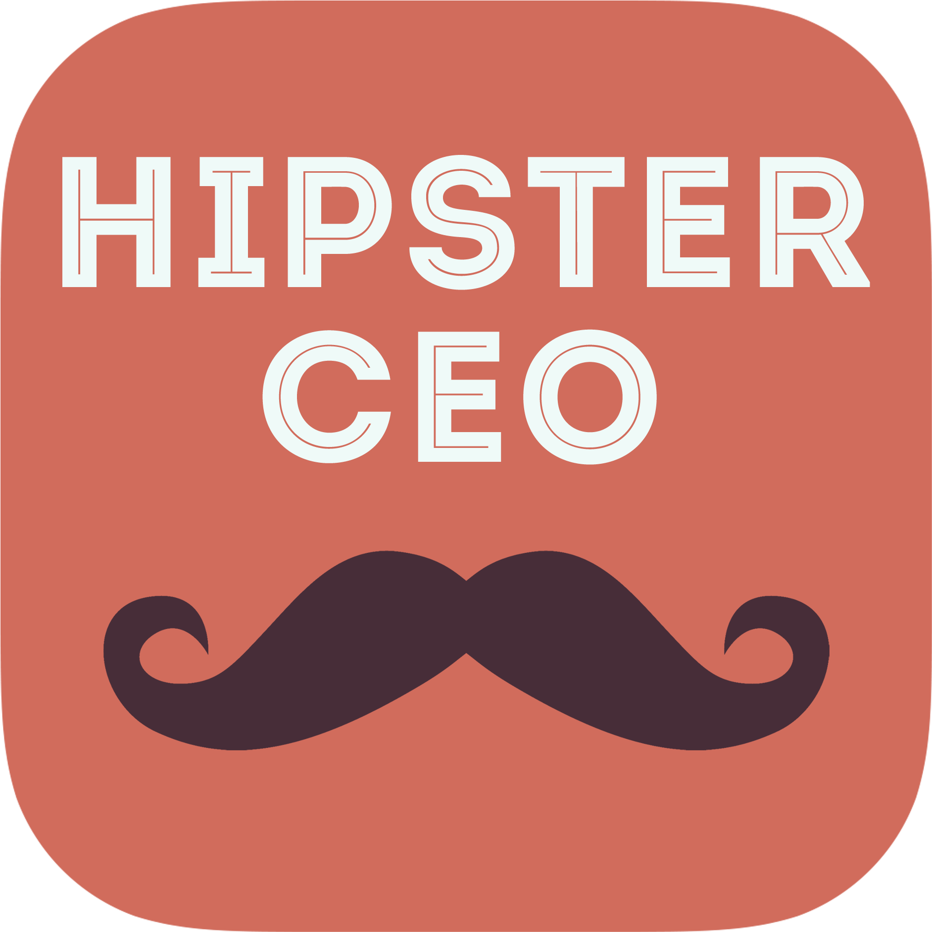 Hipster Ceo Moustache Ipad Wallpaper Hd - Illustration (2048x2048), Png Download