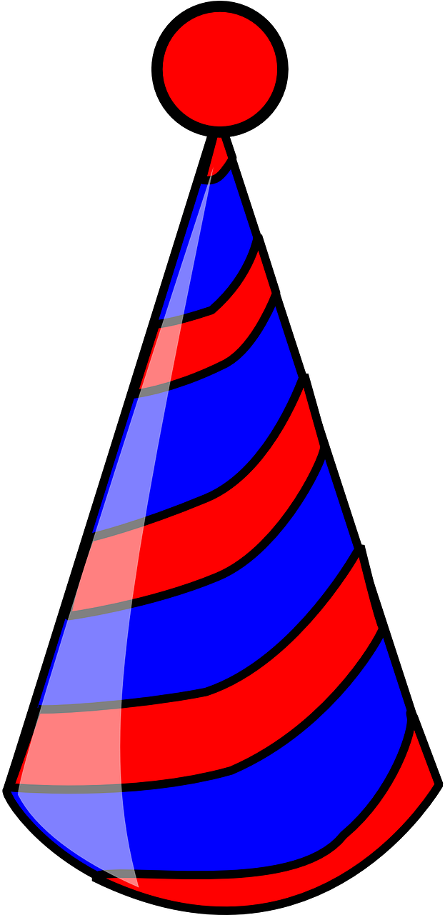 Hat Birthday Party Celebration Transparent Image - Gambar Topi Ulang Tahun (623x1281), Png Download