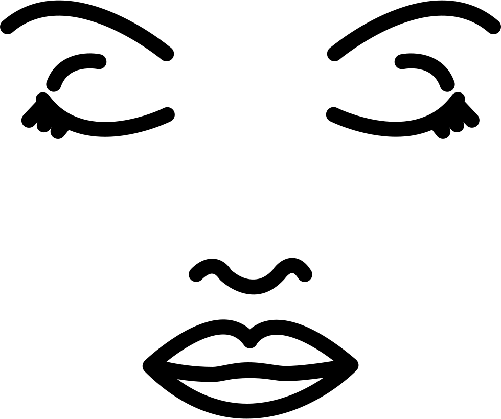 Face Of A Woman Outline Icon Free Download Png Black - Woman Face Icon Transparent (980x820), Png Download
