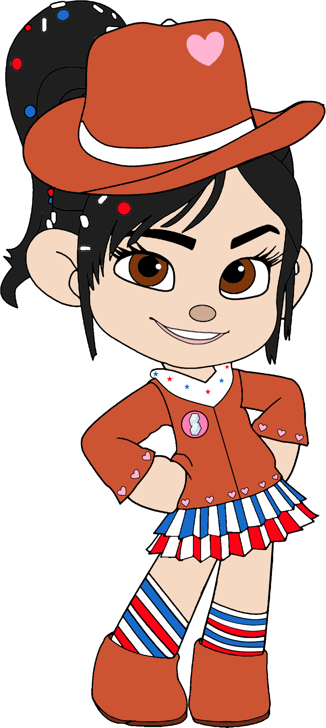Vanellope's Adventures Images Vanellope As A Cowgirl - Wreck It Ralph Disney Princess Rapunzel (1120x2440), Png Download