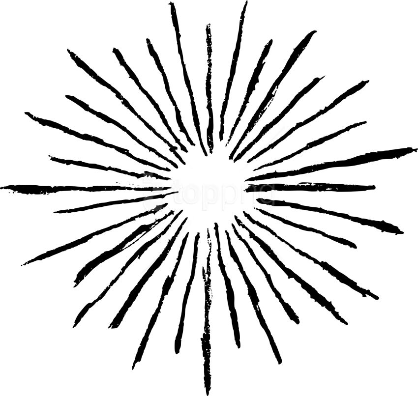Free Png Vintage Starburst Drawing Png Images Transparent - Starburst Drawing (850x806), Png Download