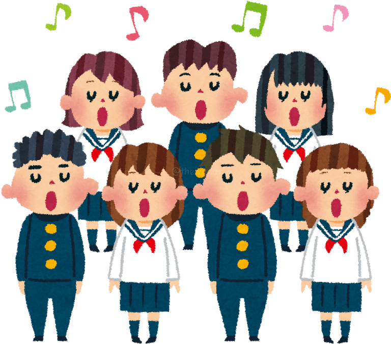11 Classic Japanese Graduation Songs - 合唱 コンクール イラスト 無料 (800x702), Png Download
