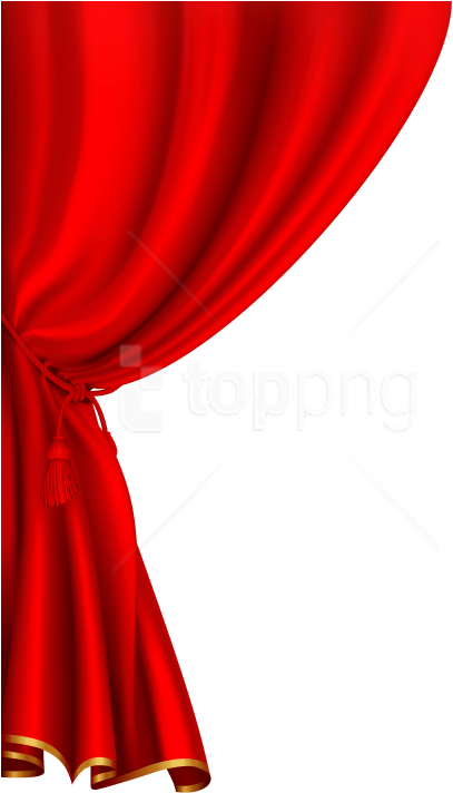 Free Png Curtains Png Images Transparent - Red Curtain Clipart (480x720), Png Download