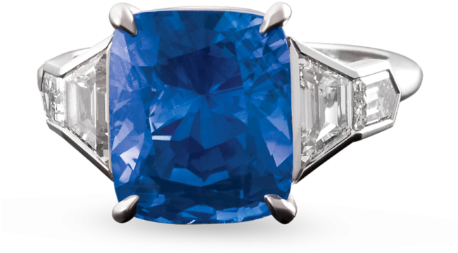 Untreated Kashmir Sapphire Ring, - Kashmir Sapphire (650x650), Png Download