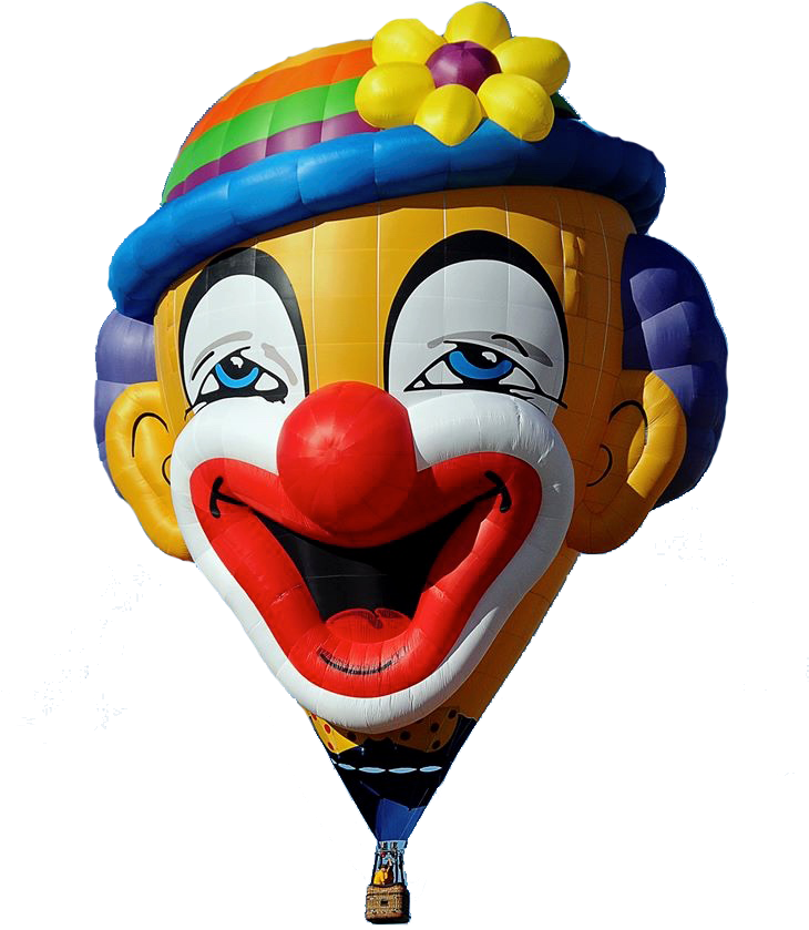 Bruno The Clown Pilot - פסטיבל כדורים פורחים 2017 (730x960), Png Download