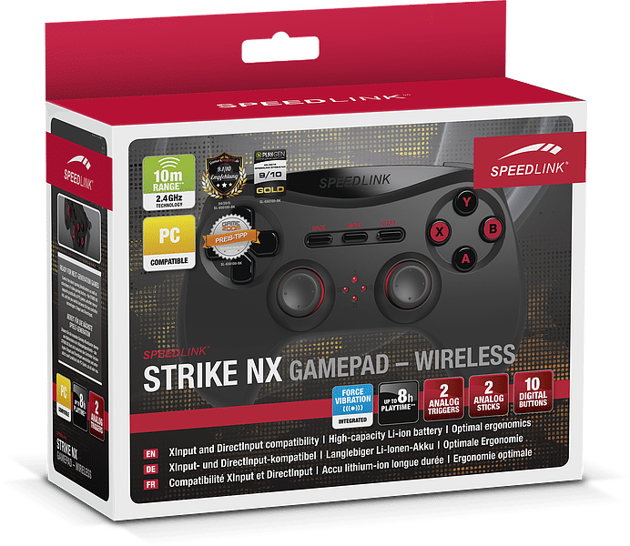 Strike Nx Wireless Gamepad - Speedlink Quinox Pro Usb Gamepad (692x600), Png Download