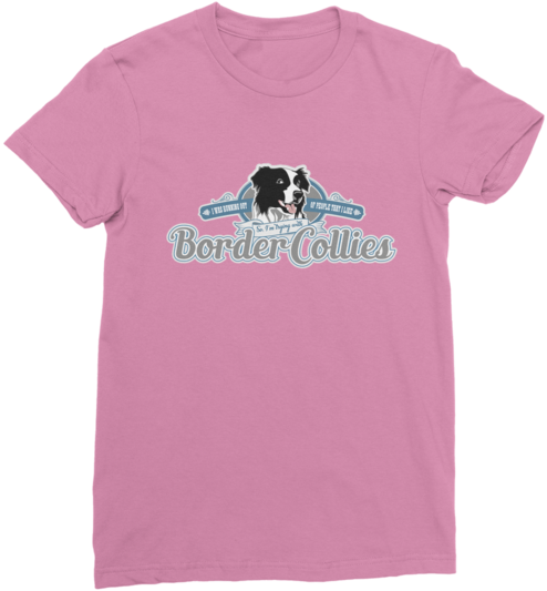 Trying With Border Collies ﻿ - T-shirt (600x600), Png Download