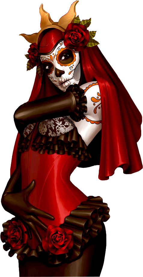 Photo Desse De La Mort - Dia De Los Muertos Tattoos (600x960), Png Download
