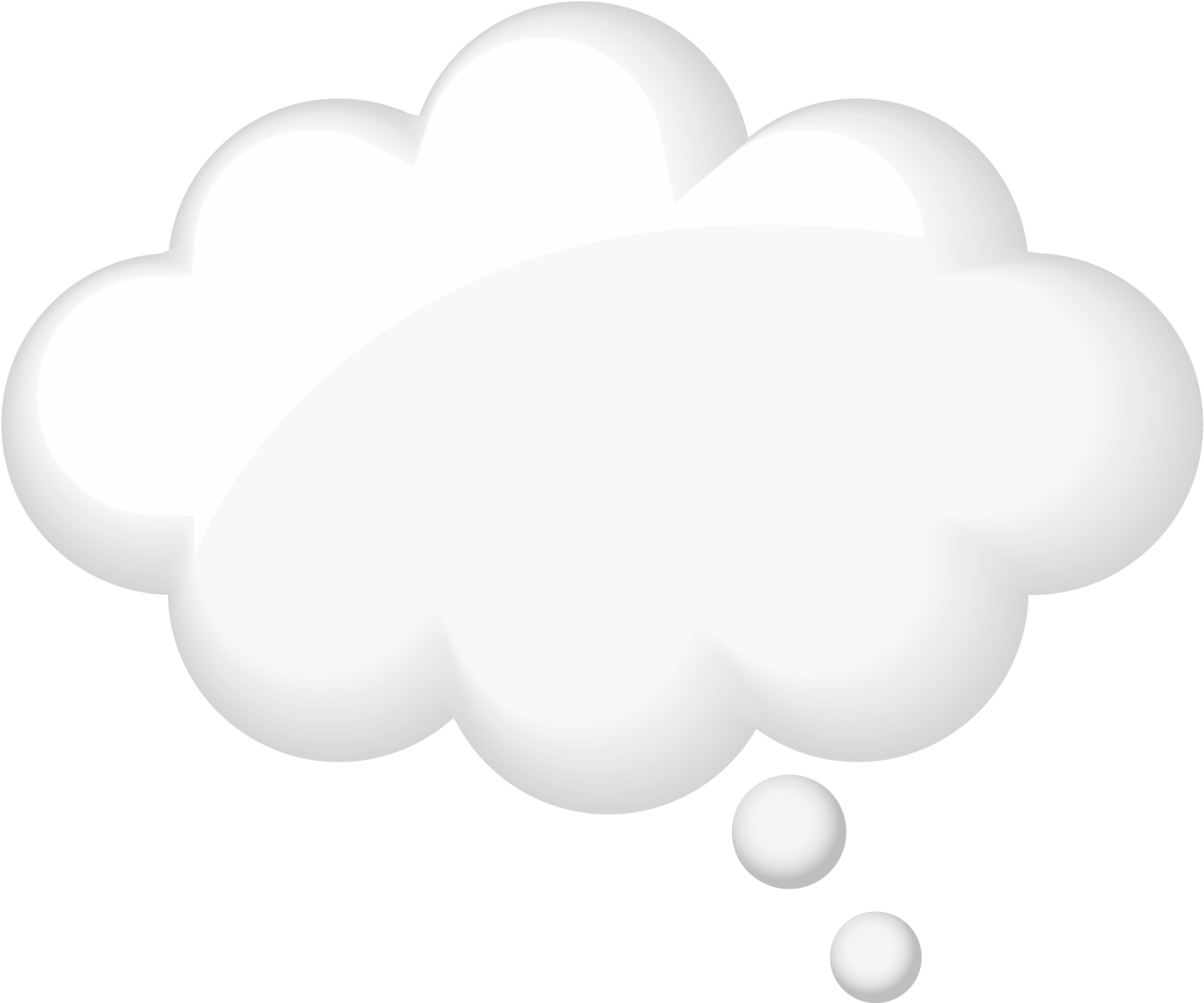 Glossy White Word Bubbles - Darkness (1908x1346), Png Download