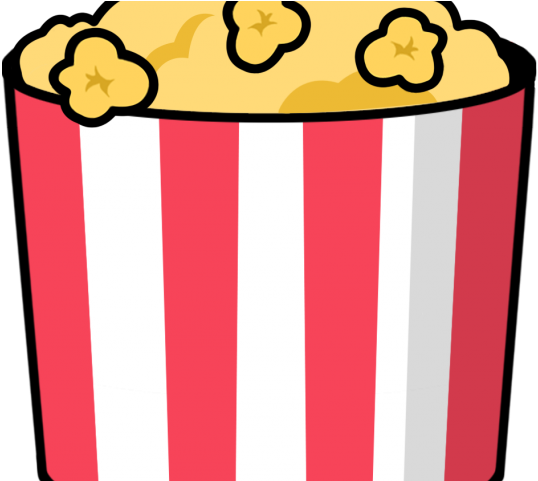 Free Movie Clipart - Cartoon Popcorn Transparent Background (640x480), Png Download