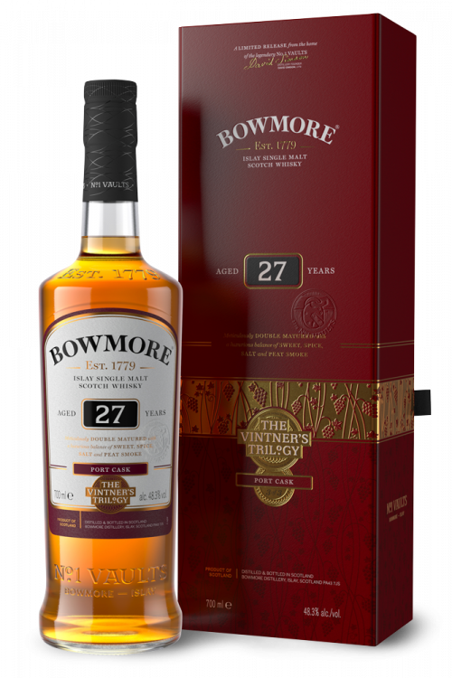 Bowmore Vintner's Trilogy - Large Bottles Of Whiskey For Sale Uk (500x750), Png Download