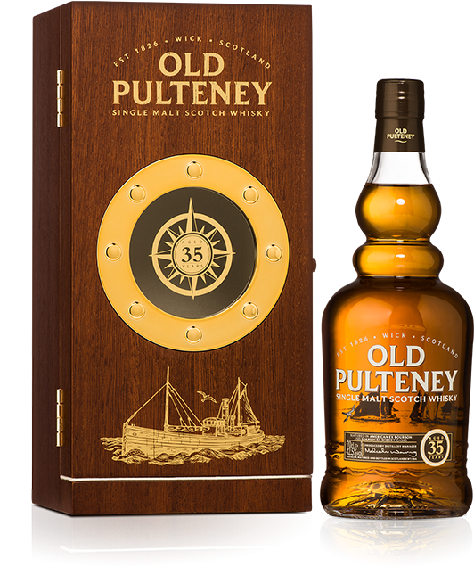 Old Pulteney Single Malt Scotch Whisky Aged 35 Years - Old Pulteney 25 Year Old (540x740), Png Download