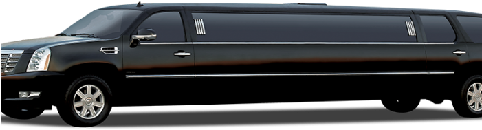 Cadillac Escallade Limo Blk - Escalade Stretch Limo Black (700x441), Png Download