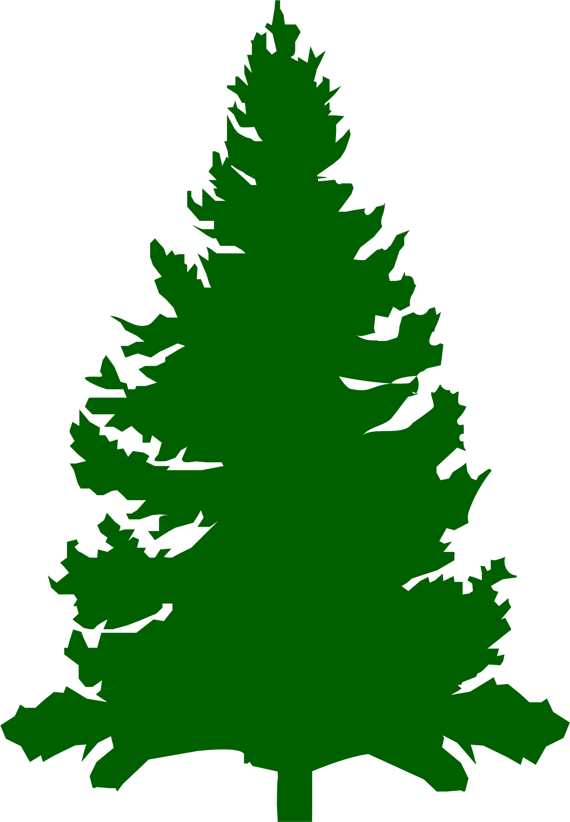 Open - Christmas Tree (2000x2840), Png Download
