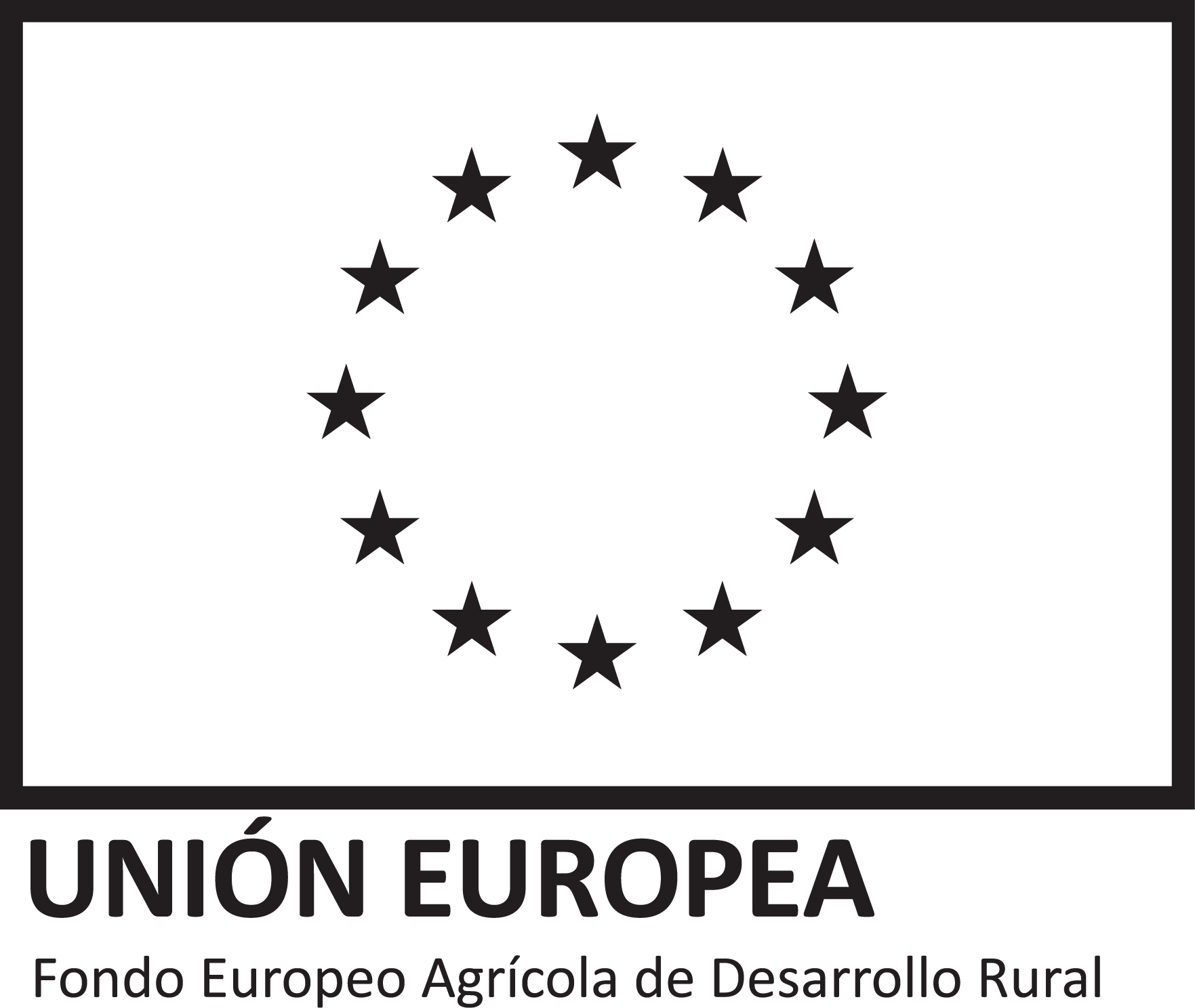 Logo Feader Negro Letras Negras Fondo Transparente - Union Europea Fondo Negro (1763x1488), Png Download
