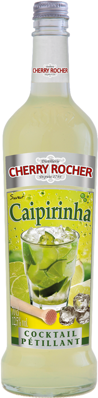 Caipirinha - Cherry Rocher - Coctail (400x1484), Png Download