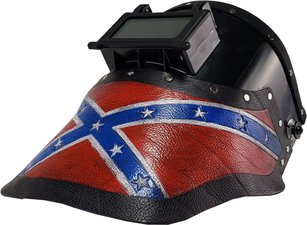 Rebel Flag Original - Outlaw Leather Welding Hoods And Accessories (1024x751), Png Download
