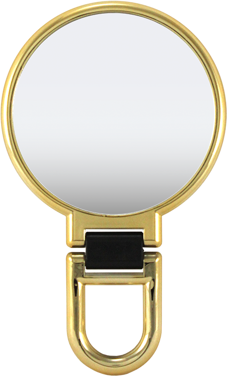 3 In 1 Metallic Mini Mirror - Circle (611x817), Png Download