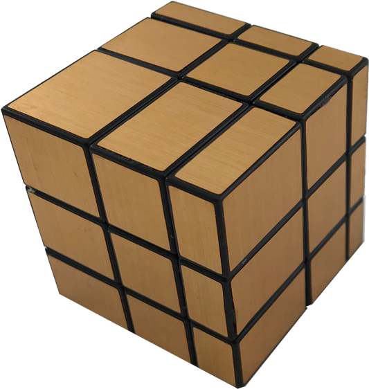 Gold Irregular Cube - Square Objects Clipart (600x600), Png Download