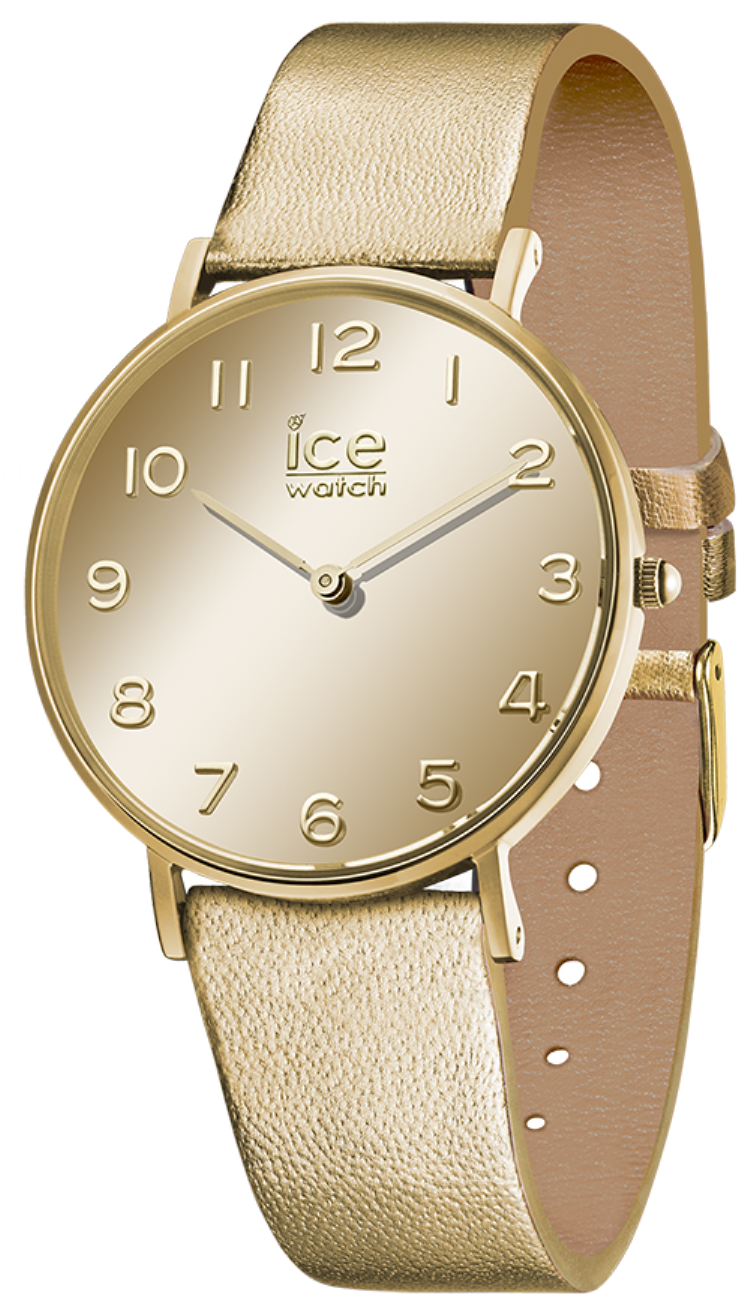 Download City Mirror Gold Ice Watch City Mirror Medium Full Size
