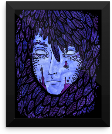 A Heart Is A Heavy Burden Framed Poster - Modern Art (600x600), Png Download