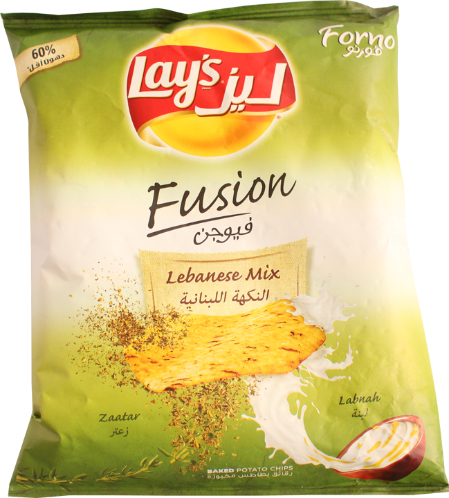 Lays Fusion Lebanese Mix 43 G - Lays Lebanese Mix (649x721), Png Download