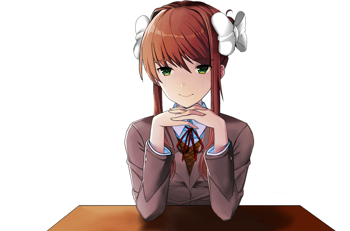 Outfit2 No Braid Mock Up - Monika After Story Expressions (1280x850), Png Download