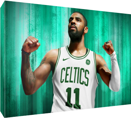 Details About Kyrie Irving Boston Celtics Poster Photo - Boston Celtics Jersey (600x600), Png Download