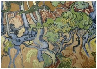 Van Gogh Tree Roots Last Painting (400x400), Png Download
