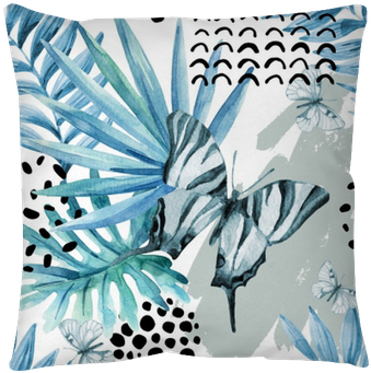 Watercolor Graphical Illustration - Art Print: Tanycya's Watercolor Butterfly Frame., 30x30in. (400x400), Png Download