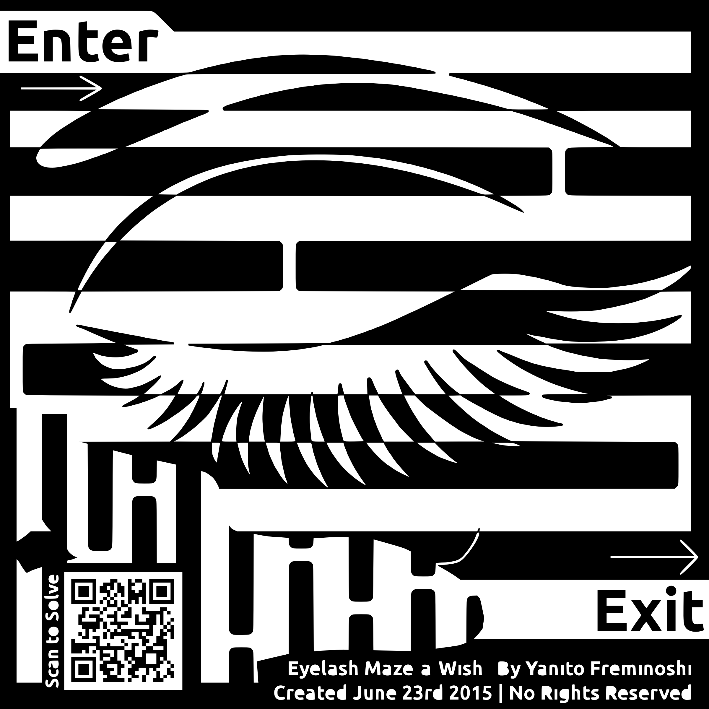 This Free Icons Png Design Of Eye Lashes Wishing Maze (2400x2400), Png Download