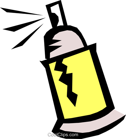 Spray Can Royalty Free Vector Clip Art Illustration - Imagens Lata De Spray (434x480), Png Download