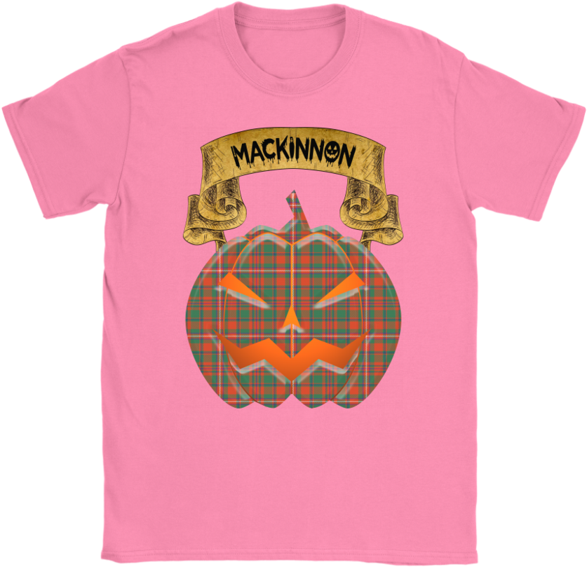 Mackinnon Ancient Tartan Jack O' Lantern T-shirt - Shirt (1000x1000), Png Download