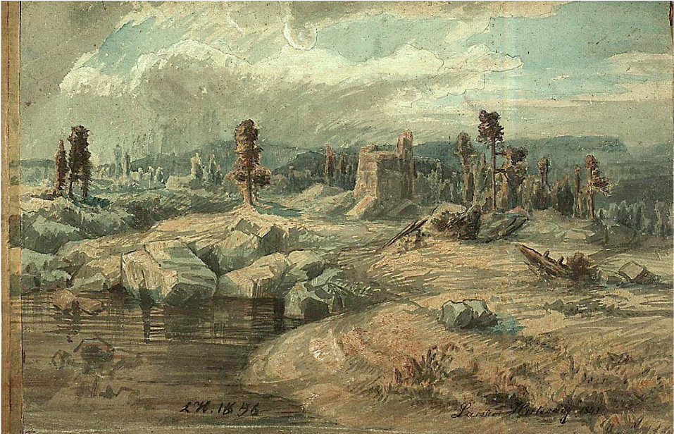 1856 - Painting (1265x615), Png Download