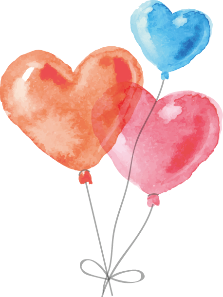 Report Abuse - 手繪 氣球 Png (458x610), Png Download