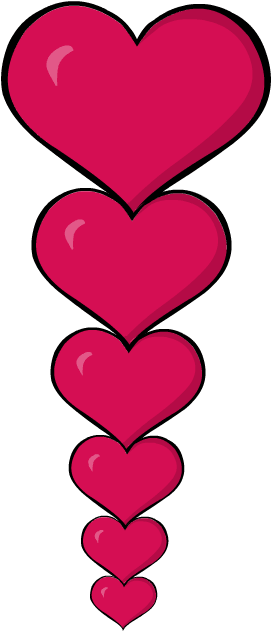 Clip Art Heart Valentines Day Border Frame - Heart Borders Clip Art (600x630), Png Download