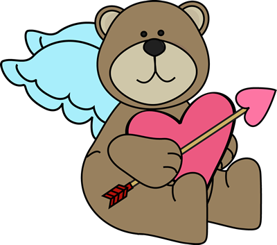 Bear Cupid Clip Art - Bear Cupid Clipart (400x353), Png Download