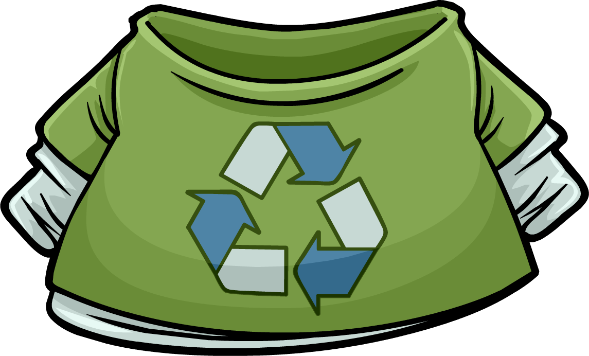 Green Recycle T-shirt Icon - Club Penguin Green Shirt (1145x692), Png Download