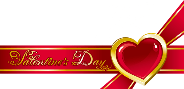 Valentine Background Png - Valentines Day Background Png (600x293), Png Download