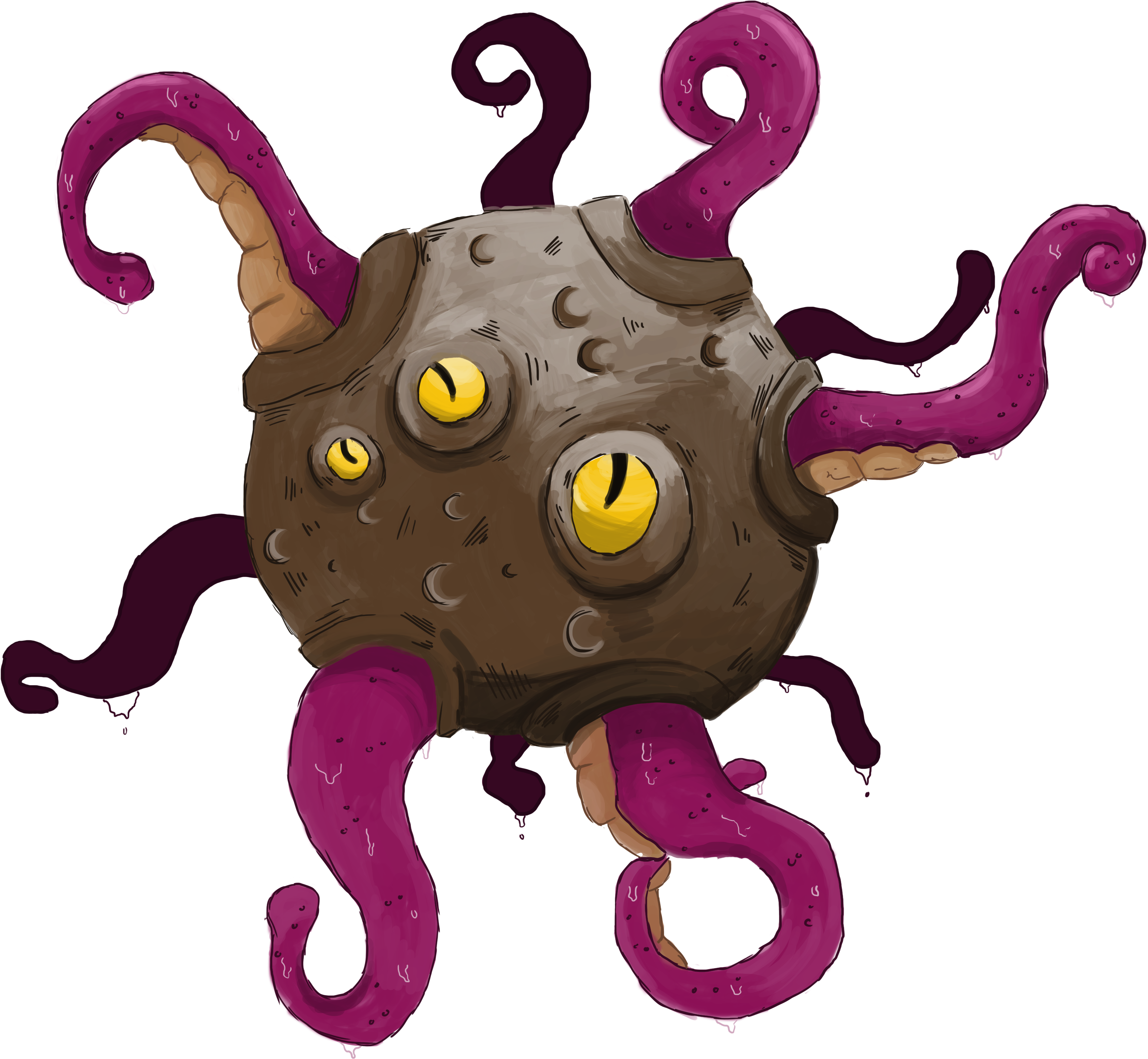 Tentacle Comet - Starbound Tentacle Comet (3441x3285), Png Download