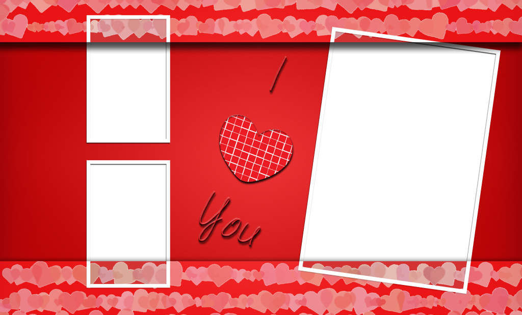 Valentines Day Frame Transparent Background Png - Valentines Day Frame Png (1024x619), Png Download
