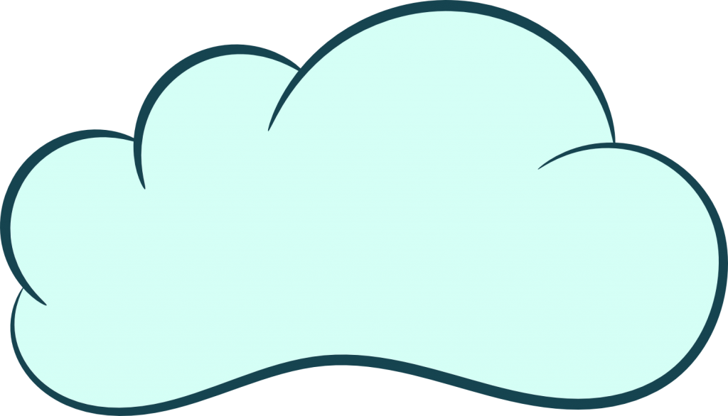 5 Cartoon Clouds - Portable Network Graphics (1024x586), Png Download