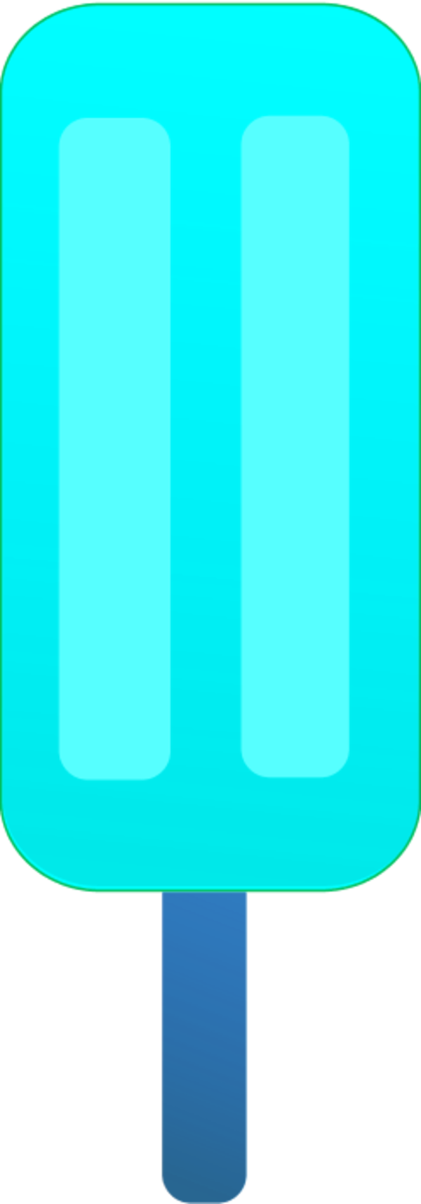 Svg Library Library Stick Clip Art Panda Images Popsiclestickclipart - Blue Popsicle Clipart (600x1713), Png Download