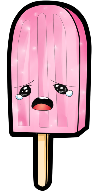 Kawaii Popsicle By Princess - Crying Popsicle (1024x1024), Png Download