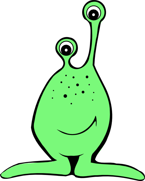 My Alien Clip Art At Clker Com Vector Online Royalty - Alien Clipart (480x598), Png Download