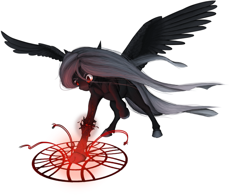 Systemf4ilure, Magic, Magic Circle, Oc, Oc Only, Pegasus, - Figurine (800x677), Png Download