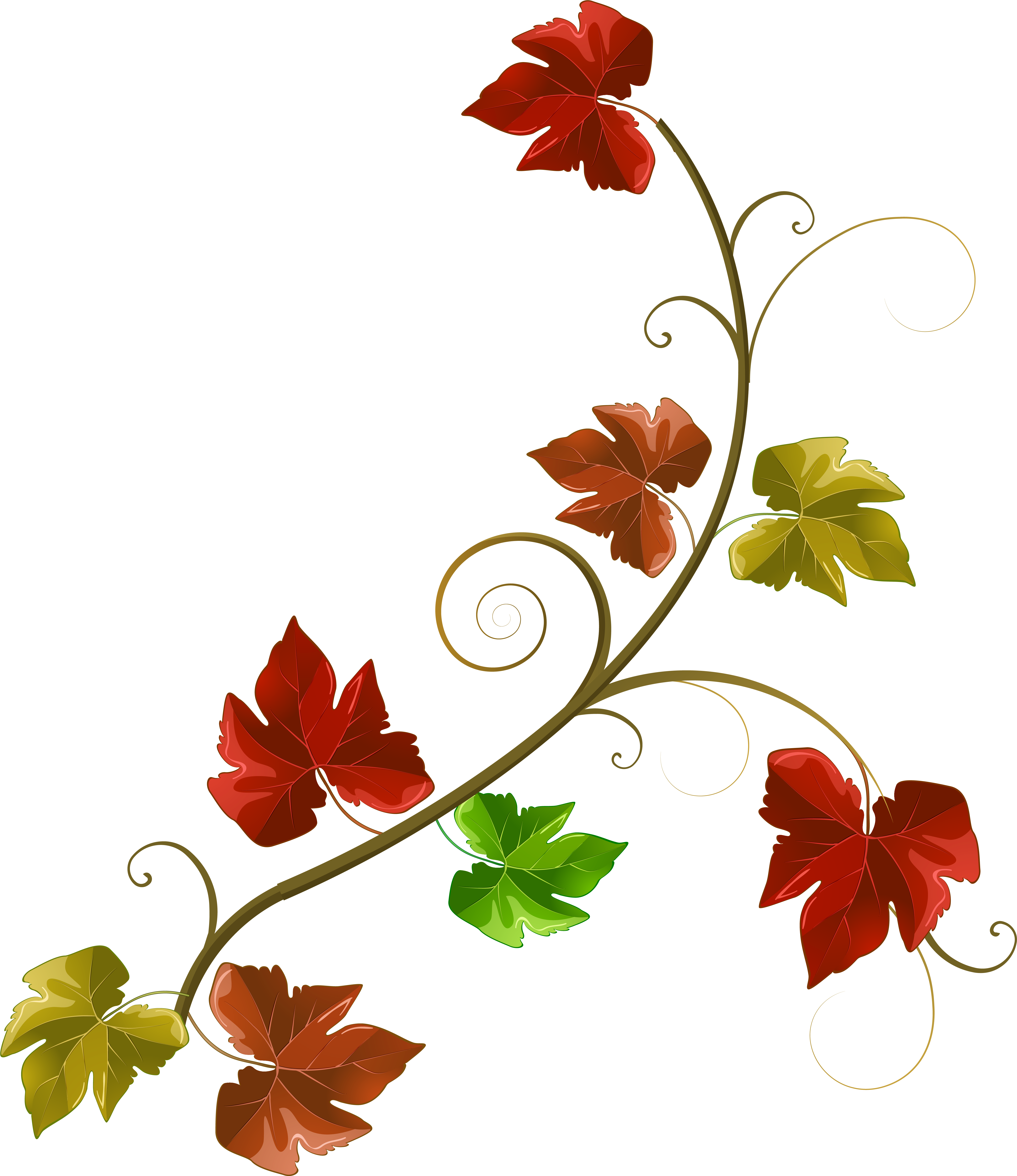 Fall Leaves Border Png (5457x6272), Png Download