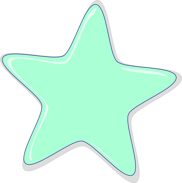 Mint Clipart Star - Mint Star Clipart (594x595), Png Download