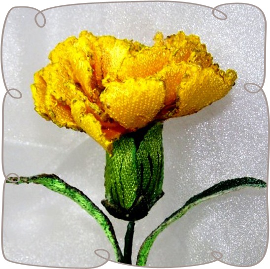 Yellow Carnation - Yellow (400x400), Png Download