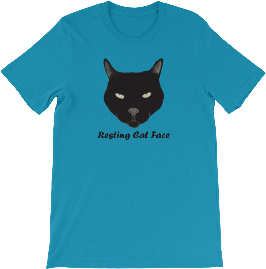 Resting Cat Face T-shirt - Thou Shall Not Try Me Mood 24 7 (1000x1000), Png Download